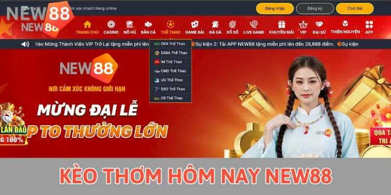 Kèo Thơm Hôm Nay New88